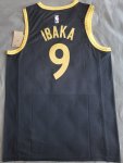 Maillot de Basket #9 Ibaka Raptors 20-21 city Noir Imprimé